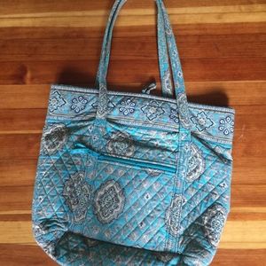 AQUA VERA BRADLEY TOTE BAG